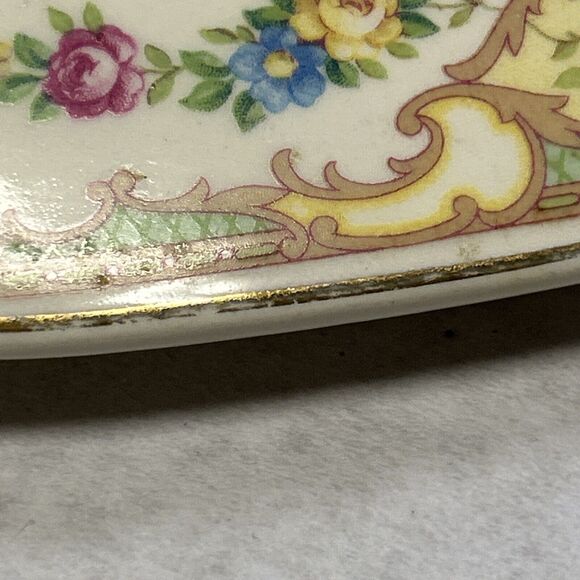 Antique 1930’s Mt Clemens MILDRED Casserole Covered Vegetable Dish And Plate - Picture 8 of 16
